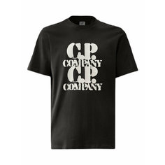 Футболка C.P. COMPANY 30/1 Jersey Graphic, размер M, черный