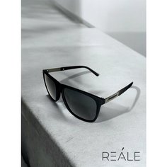 Солнцезащитные очки REALE, черный глянцевый /черный