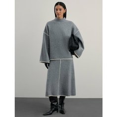 Юбка Zarina, размер S (RU 44), светло-серый меланж