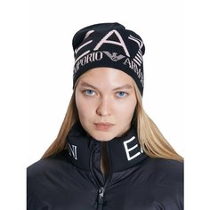 Шапка бини EA7 EMPORIO ARMANI для женщин, размер M, nero