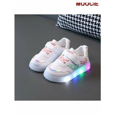 Кроссовки MOOCIE Светодиодная детская спортивная обувь с подсветкой, размер INT 28