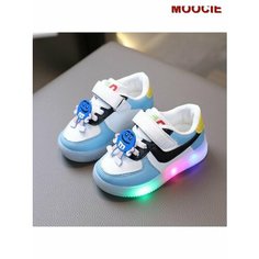 Кроссовки MOOCIE Светодиодная детская спортивная обувь с подсветкой, размер INT 30