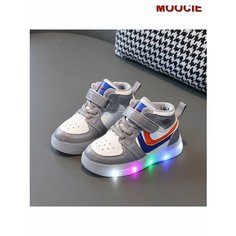Кроссовки MOOCIE Светодиодная детская спортивная обувь с подсветкой, размер INT 22