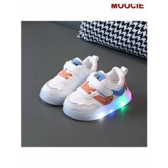 Кроссовки MOOCIE Светодиодная детская спортивная обувь с подсветкой, размер INT 30