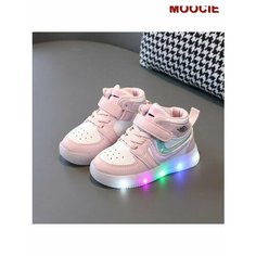 Кроссовки MOOCIE Светодиодная детская спортивная обувь с подсветкой, размер INT 28