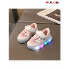 Кроссовки MOOCIE Светодиодная детская спортивная обувь с подсветкой, размер INT 23