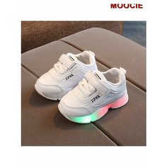 Кроссовки MOOCIE Светодиодная детская спортивная обувь с подсветкой, размер INT 22