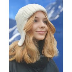 Шапка ушанка LUCHIORADO для мужчин и женщин, размер 56/58, белый