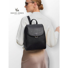 Рюкзак шоппер DAVID JONES, фактура зернистая, чёрный