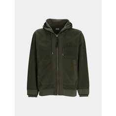 Худи C.P. COMPANY Reverse Zipped Hoodie, размер XXL, , темно-зеленый
