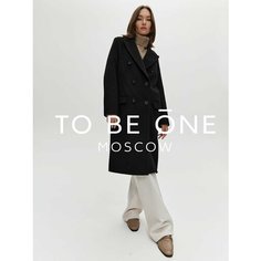 Пальто TO BE ONE, размер 46, черный