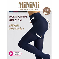Колготки MiNiMi Micro&Slim, 100 den, размер 4, blu