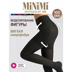 Колготки MiNiMi Micro&Slim, 100 den, размер 3, carbone