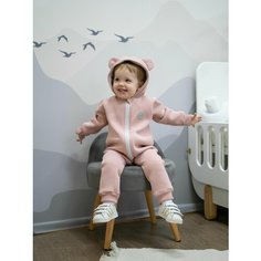 Комбинезон MiraKids Базовая коллекция, размер 62, пудровый