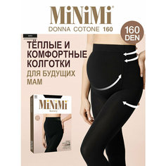 Колготки MiNiMi DONNA COTONE 161, 160 den, размер 4, nero