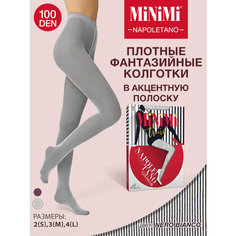 Колготки MiNiMi Napoletano, 100 den, nero/bianco