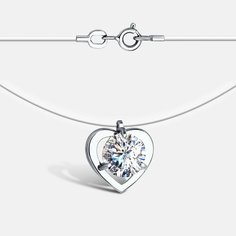 Колье DIALVI JEWELRY, серебро, 925 проба, родирование, фианит, длина 38 см., бесцветный, серебристый