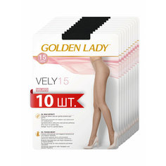 Колготки Golden Lady Vely, 15 den, 10 шт., размер 5, nero