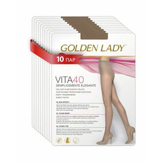 Колготки Golden Lady Vita, 40 den, 10 шт., размер 4, playa