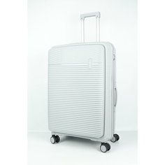 Чемодан Sweetbags, 106 л, размер L, светло-серый