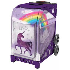 Сумка Zuca, 30 л, 25х48х37.5 см, фиолетовый/белый