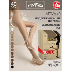 Колготки Omsa Attiva, 40 den, 10 шт., размер 5, caramello