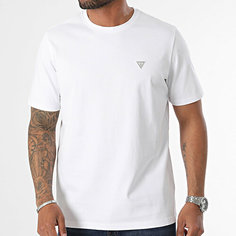 Футболка GUESS Small triangle logo, размер L, белый