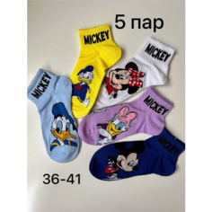 Носки , комплект, 5 пар, размер 36-41, мультицвет Нет бренда