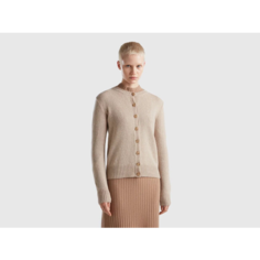 Кардиган UNITED COLORS OF BENETTON, размер S, , бежевый