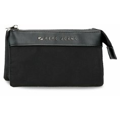 Косметичка Pepe Jeans, 17.5х9.5, , черный