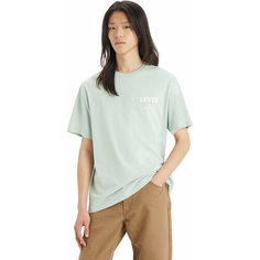 Футболка Levis Men Relaxed Fit Graphic Tee, размер M, зеленый Levis®
