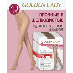 Колготки Golden Lady Vita, 40 den, 10 шт., размер 4, cognac