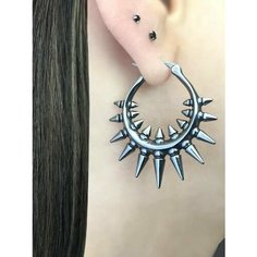 Серьги-трансформеры Starfallshop, славянский оберег, размер 41 мм, серебристый