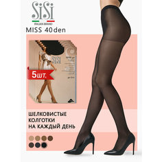 Колготки Sisi Miss, 40 den, 5 шт., размер 5, nero
