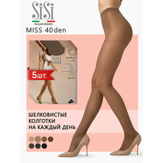Колготки Sisi Miss, 40 den, 5 шт., размер 2, naturelle