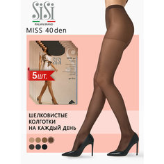 Колготки Sisi Miss, 40 den, 5 шт., размер 5, moka