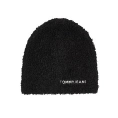 Шапка бини TOMMY HILFIGER для женщин, размер OneSize, черный