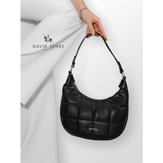Сумка кросс-боди DAVID JONES, фактура гладкая, чёрный
