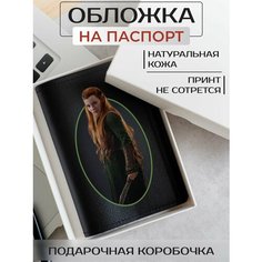 Обложка для паспорта RUSSIAN HandMade, черный