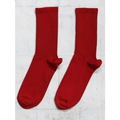 Носки , размер 39-42, красный RUS Optima Plus