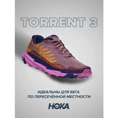 Кроссовки HOKA Torrent 3, полнота B (US)/ на среднюю стопу, размер US9B/UK7.5/EU41 1/3/JPN26, фиолетовый, синий