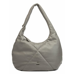 Сумка хобо LABBRA, фактура тиснение, гладкая, grey