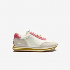 Кроссовки LACOSTE, размер 4, бежевый