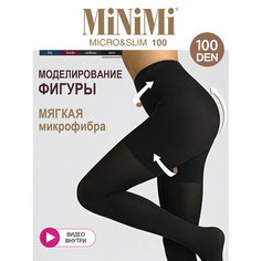 Колготки MiNiMi Micro&Slim, 100 den, размер 2-3, черный