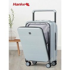 Чемодан HANKE, 40.4 л, размер S, серый