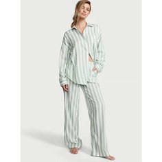 Пижама Victorias Secret Одежда для женщин, размер S, белый-зеленый