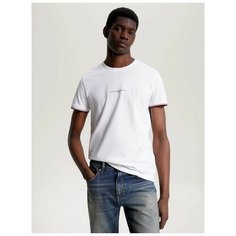 Футболка TOMMY HILFIGER TIPPED LOGO, размер L, белый