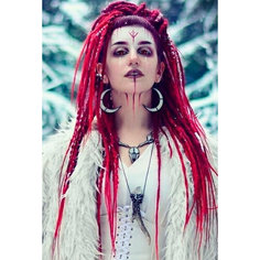 Серьги KATE SHO, стекло, бежевый