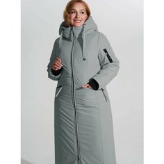 Пальто DIMMA fashion studio Анж, размер 62, светло-серый