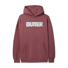 Худи Butter Goods Puff Rounded Logo, размер XL, , бордовый